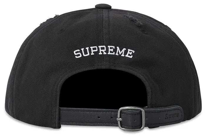 Supreme Distressed Script 6-Panel 'Black'