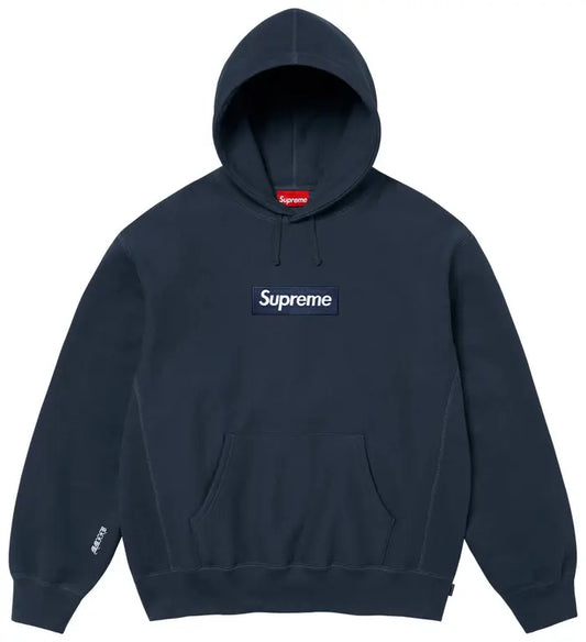 Supreme Box Logo Hooded Sweatshirt 'Navy'