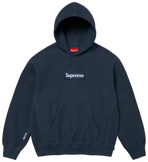 Supreme Box Logo Hooded Sweatshirt 'Navy'
