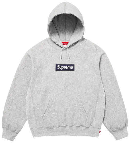 Supreme Box Logo Hooded Sweatshirt 'Heather Grey'