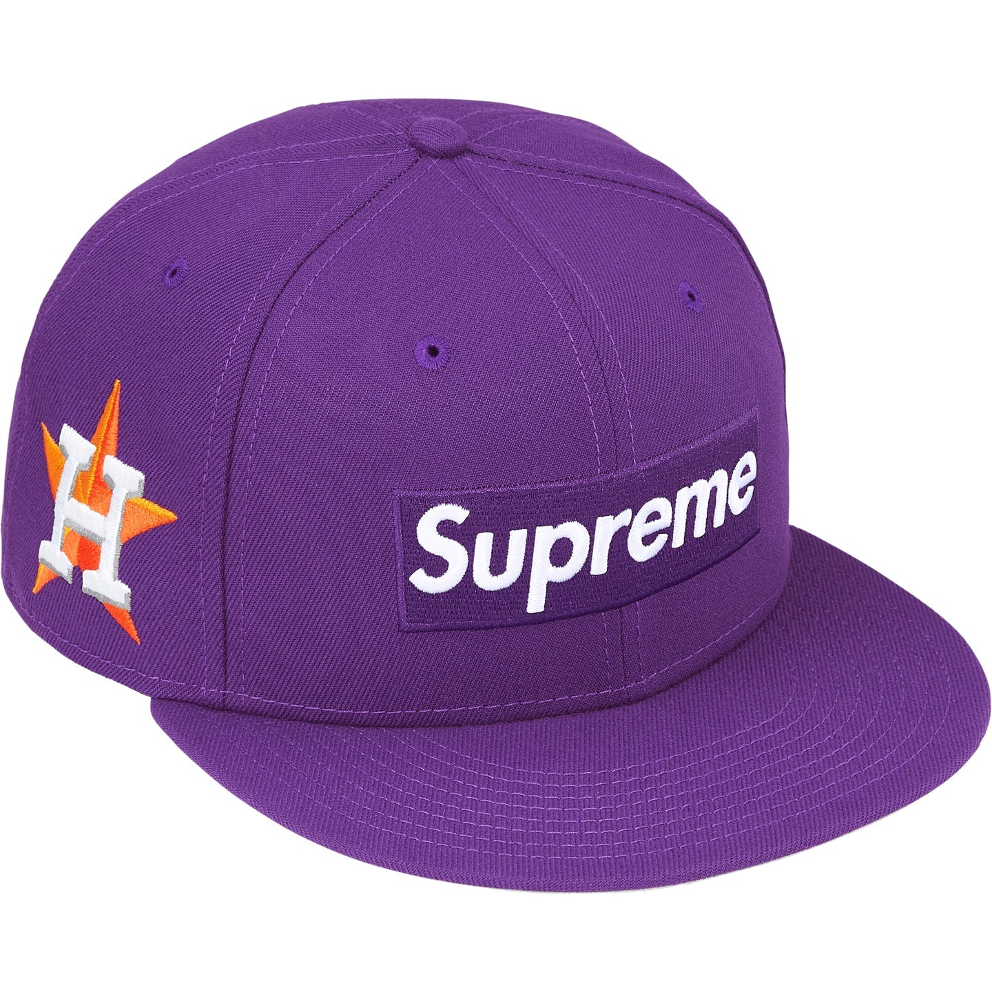 Supreme x MLB Teams Box Logo New Era 'Purple Houston Astros'