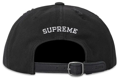 Supreme Distressed Script 6-Panel 'Black'