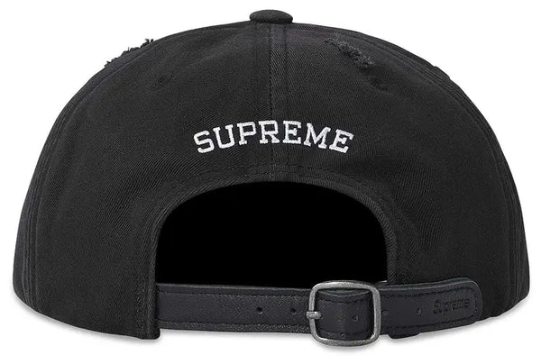 Supreme Distressed Script 6-Panel 'Black'
